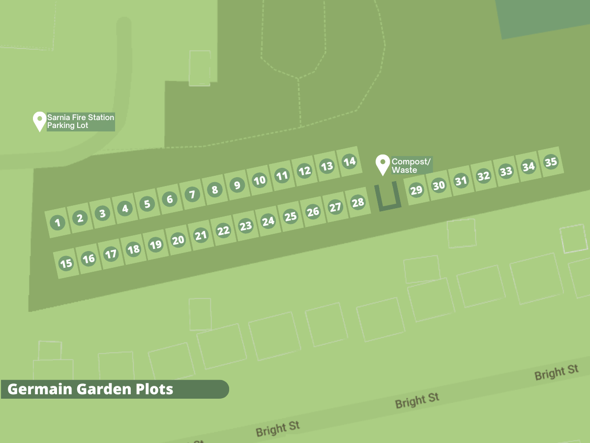 Germain Garden Plot map